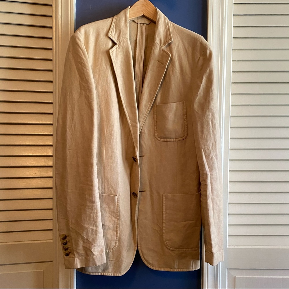 Vineyard Vines Linen/Cotton Blend Herringbone Coat